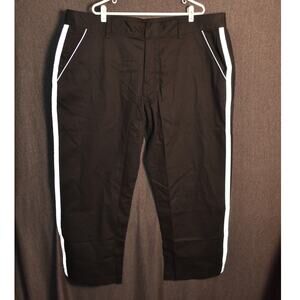 Tesla Motors Men's 46x30 Black Work Uniform Pants Slacks Reflective Strip